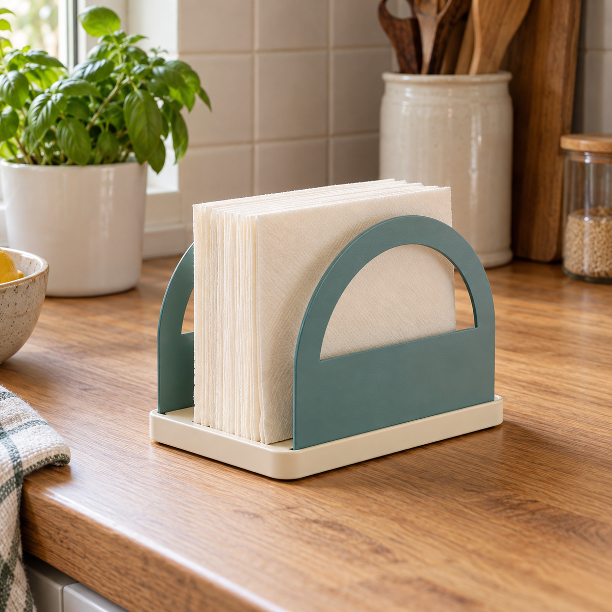 Retro-Serviettenhalter aus Metall