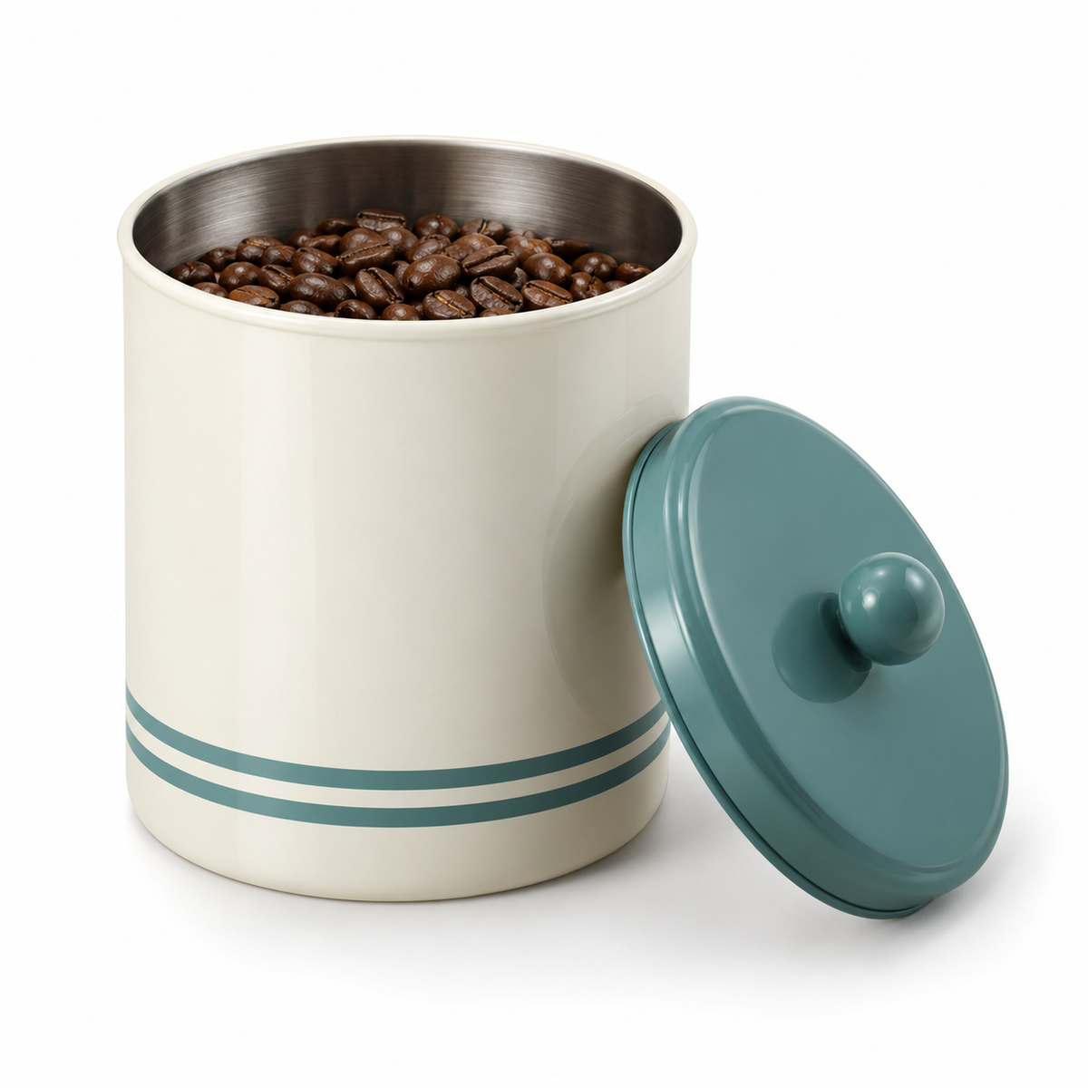 Retro-Kaffeedose mit Deckel