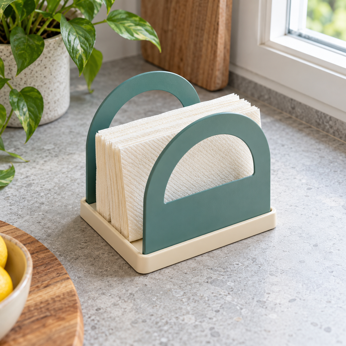 Retro-Serviettenhalter aus Metall
